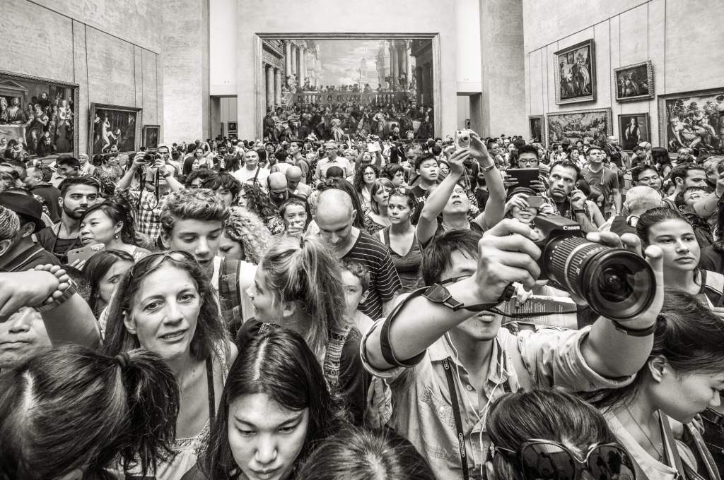 The Louvre from Mona's Point of View, by Christopher Broughton