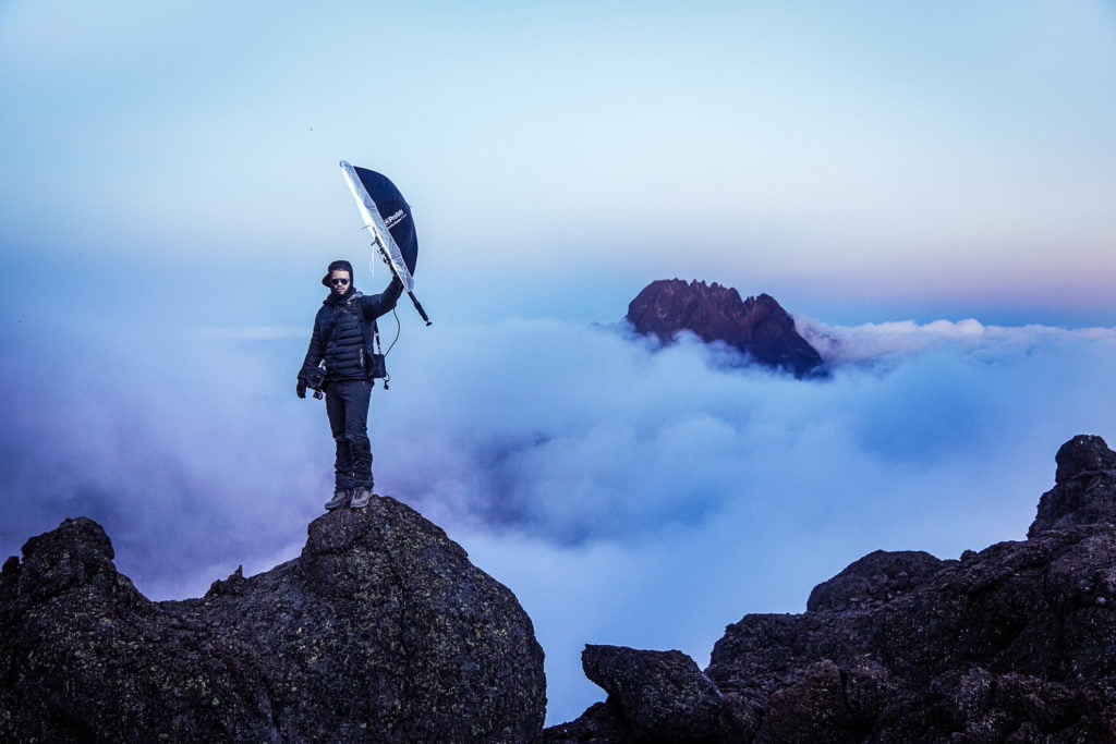 Photographing the Wings Of Kilimanjaro Expedition with BLACKRAPID 1