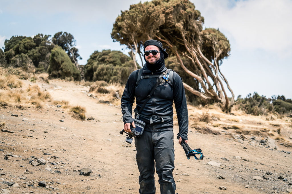 Photographing the Wings Of Kilimanjaro Expedition with BLACKRAPID 9