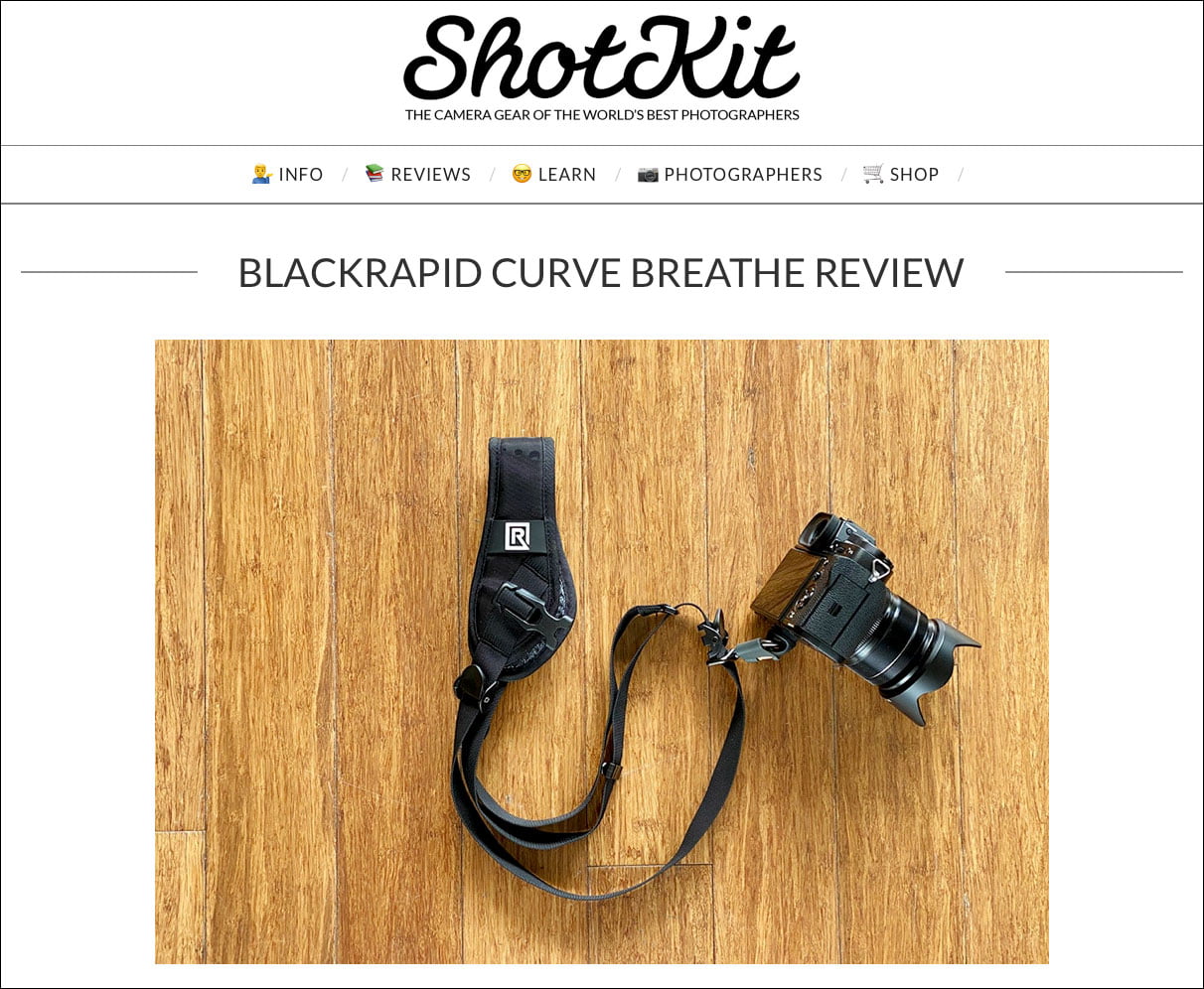 Shotkit Review of BlackRapid Curve Breathe 1