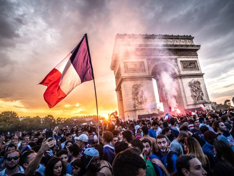 World Cup by street photographer Christopher Broughton; "The energy and excitement of the moment was intense."