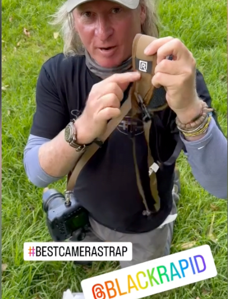 BLACKRAPID Brand Ambassador - Jasin Boland receives his new signature camera strap