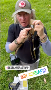 BLACKRAPID Brand Ambassador - Jasin Boland receives his new signature camera strap